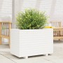 Solid white pine wood planter 70x40x49.5 cm by vidaXL, Pots and planters - Ref: Foro24-3282550, Price: 147,87 €, Discount: %