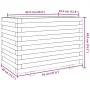 Jardinera madera maciza de pino blanco 70x40x49,5 cm de vidaXL, Maceteros y jardineras - Ref: Foro24-3282550, Precio: 145,54 ...