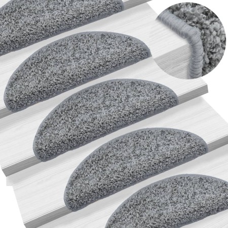 Treppenstufenmatten 15 Stück grau 56x17x3 cm von vidaXL, Treppenmatten - Ref: Foro24-133892, Preis: 77,20 €, Rabatt: %