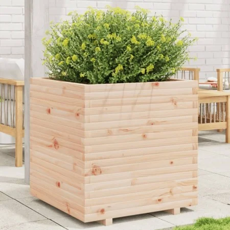 Pflanzgefäß aus massivem Kiefernholz, 70 x 70 x 72,5 cm von vidaXL, Töpfe und Pflanzgefäße - Ref: Foro24-3282584, Preis: 217,...