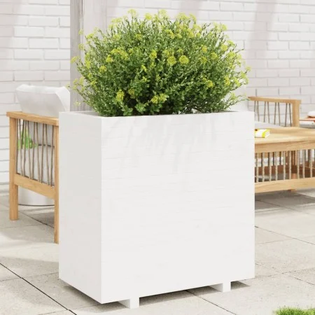 Solid white pine wood planter 70x40x72.5 cm by vidaXL, Pots and planters - Ref: Foro24-3282590, Price: 201,39 €, Discount: %