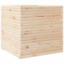 Jardinera de madera maciza de pino 70x70x68,5 cm de vidaXL, Maceteros y jardineras - Ref: Foro24-3282474, Precio: 199,24 €, D...