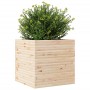 Jardinera de madera maciza de pino 70x70x68,5 cm de vidaXL, Maceteros y jardineras - Ref: Foro24-3282474, Precio: 199,24 €, D...