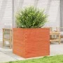 Solid wax brown pine wood planter 70x70x68.5 cm by vidaXL, Pots and planters - Ref: Foro24-3282476, Price: 231,96 €, Discount: %
