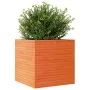 Solid wax brown pine wood planter 70x70x68.5 cm by vidaXL, Pots and planters - Ref: Foro24-3282476, Price: 231,96 €, Discount: %