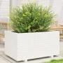 Jardinera madera maciza de pino blanco 90x60x49,5 cm de vidaXL, Maceteros y jardineras - Ref: Foro24-3282565, Precio: 199,82 ...