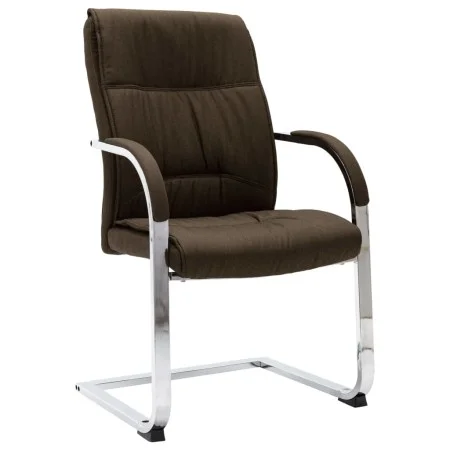 Silla de oficina voladiza de tela marrón von vidaXL, Bürostühle - Ref: Foro24-289338, Preis: 135,53 €, Rabatt: %