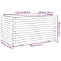 Jardinera madera maciza de pino blanco 90x60x49,5 cm de vidaXL, Maceteros y jardineras - Ref: Foro24-3282565, Precio: 199,82 ...