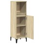 Armario de baño madera contrachapada roble Sonoma 30x30x100 cm