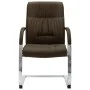 Silla de oficina voladiza de tela marrón von vidaXL, Bürostühle - Ref: Foro24-289338, Preis: 135,53 €, Rabatt: %