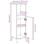 Armario de baño madera contrachapada roble Sonoma 30x30x100 cm