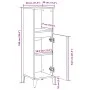 Armario de baño madera contrachapada roble Sonoma 30x30x100 cm de vidaXL, Tocadores de baño - Ref: Foro24-847389, Precio: 63,...