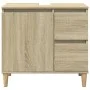 Badezimmerschrank aus Sonoma-Eichensperrholz, 65 x 33 x 60 cm von vidaXL, Badezimmerwaschtische - Ref: Foro24-847406, Preis: ...