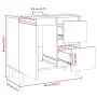 Badezimmerschrank aus Sonoma-Eichensperrholz, 65 x 33 x 60 cm von vidaXL, Badezimmerwaschtische - Ref: Foro24-847406, Preis: ...