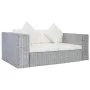 2-seater sofa with gray natural rattan cushions by vidaXL, Sofas - Ref: Foro24-283070, Price: 442,38 €, Discount: %
