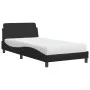 Cama con colchón cuero sintético negro 100x200 cm de vidaXL, Camas y somieres - Ref: Foro24-3208357, Precio: 231,51 €, Descue...