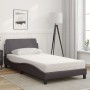 Bett mit grauer Kunstledermatratze 100x200 cm von vidaXL, Betten und Lattenroste - Ref: Foro24-3208360, Preis: 238,33 €, Raba...
