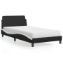 Bett mit schwarz-weißer Kunstledermatratze 100x200 cm von vidaXL, Betten und Lattenroste - Ref: Foro24-3208362, Preis: 233,29...