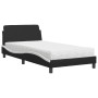 Bett mit schwarz-weißer Kunstledermatratze 100x200 cm von vidaXL, Betten und Lattenroste - Ref: Foro24-3208362, Preis: 233,29...