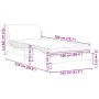 Bed with black and white synthetic leather mattress 100x200 cm by vidaXL, Beds and slatted bases - Ref: Foro24-3208362, Price...