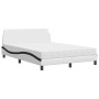 Bett mit schwarz-weißer Kunstledermatratze 120x200 cm von vidaXL, Betten und Lattenroste - Ref: Foro24-3208383, Preis: 322,90...