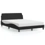 Bed with black synthetic leather mattress 140x190 cm by vidaXL, Beds and slatted bases - Ref: Foro24-3208397, Price: 359,81 €...