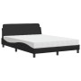 Bett mit schwarzer Kunstledermatratze 140x190 cm von vidaXL, Betten und Lattenroste - Ref: Foro24-3208397, Preis: 338,91 €, R...