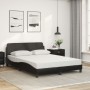 Bett mit schwarzer Kunstledermatratze 140x190 cm von vidaXL, Betten und Lattenroste - Ref: Foro24-3208397, Preis: 338,91 €, R...