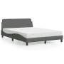 Bett mit dunkelgrauer Stoffmatratze 140x200 cm von vidaXL, Betten und Lattenroste - Ref: Foro24-3208405, Preis: 344,54 €, Rab...