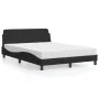 Cama con colchón terciopelo negro 140x200 cm de vidaXL, Camas y somieres - Ref: Foro24-3208413, Precio: 337,31 €, Descuento: %