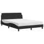 Cama con colchón terciopelo negro 140x200 cm de vidaXL, Camas y somieres - Ref: Foro24-3208413, Precio: 337,31 €, Descuento: %