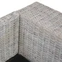 2-seater sofa with gray natural rattan cushions by vidaXL, Sofas - Ref: Foro24-283070, Price: 442,38 €, Discount: %