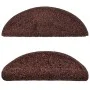 Stair tread mats 15 pcs brown 65x21x4 cm by vidaXL, Stair mats - Ref: Foro24-133903, Price: 91,46 €, Discount: %