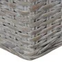 2-seater sofa with gray natural rattan cushions by vidaXL, Sofas - Ref: Foro24-283070, Price: 442,38 €, Discount: %