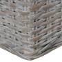 Sofá de 2 plazas con cojines ratán natural gris de vidaXL, Sofás - Ref: Foro24-283070, Precio: 448,29 €, Descuento: %
