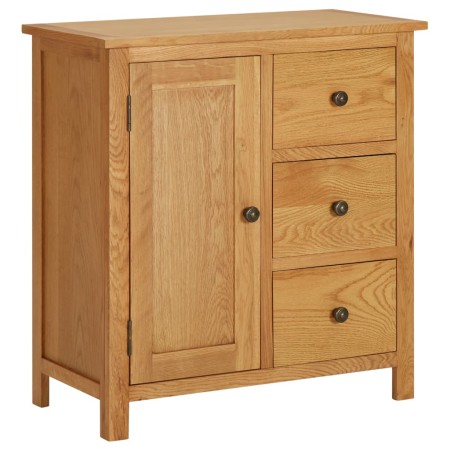 Solid oak wood sideboard 70x35x75 cm by vidaXL, Sideboards - Ref: Foro24-289188, Price: 263,67 €, Discount: %