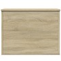Sonoma oak engineered wood storage box 60x42x46 cm by vidaXL, Storage trunks - Ref: Foro24-840655, Price: 61,76 €, Discount: %
