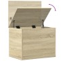 Sonoma oak engineered wood storage box 60x42x46 cm by vidaXL, Storage trunks - Ref: Foro24-840655, Price: 61,76 €, Discount: %