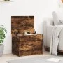 Smoked oak engineered wood storage box 60x42x46 cm by vidaXL, Storage trunks - Ref: Foro24-840657, Price: 62,10 €, Discount: %