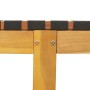 Sun loungers 2 units solid acacia wood and black fabric by vidaXL, Loungers - Ref: Foro24-3214210, Price: 231,15 €, Discount: %