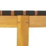 Sun loungers 2 units solid acacia wood and black fabric by vidaXL, Loungers - Ref: Foro24-3214210, Price: 233,26 €, Discount: %