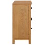 Solid oak wood sideboard 70x35x75 cm by vidaXL, Sideboards - Ref: Foro24-289188, Price: 263,67 €, Discount: %
