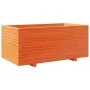Solid wax brown pine wood planter 110x60x49.5 cm by vidaXL, Pots and planters - Ref: Foro24-3282571, Price: 222,57 €, Discoun...