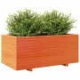 Solid wax brown pine wood planter 110x60x49.5 cm by vidaXL, Pots and planters - Ref: Foro24-3282571, Price: 222,57 €, Discoun...
