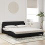 Bett mit schwarzer Samtmatratze 180x200 cm von vidaXL, Betten und Lattenroste - Ref: Foro24-3208453, Preis: 399,64 €, Rabatt: %