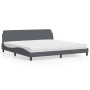 Bett mit dunkelgrauer Samtmatratze 200x200 cm von vidaXL, Betten und Lattenroste - Ref: Foro24-3208472, Preis: 434,39 €, Raba...