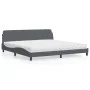 Bett mit dunkelgrauer Samtmatratze 200x200 cm von vidaXL, Betten und Lattenroste - Ref: Foro24-3208472, Preis: 411,79 €, Raba...