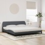 Bett mit dunkelgrauer Samtmatratze 200x200 cm von vidaXL, Betten und Lattenroste - Ref: Foro24-3208472, Preis: 434,39 €, Raba...