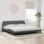 Bett mit dunkelgrauer Samtmatratze 200x200 cm von vidaXL, Betten und Lattenroste - Ref: Foro24-3208472, Preis: 411,79 €, Raba...