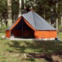 Tienda familiar tipi 12 personas impermeable gris naranja